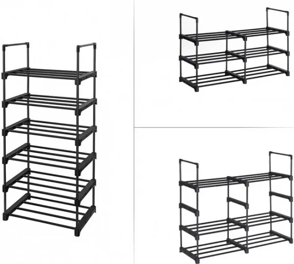 SONGMICS Botník Rezula 106 cm černý