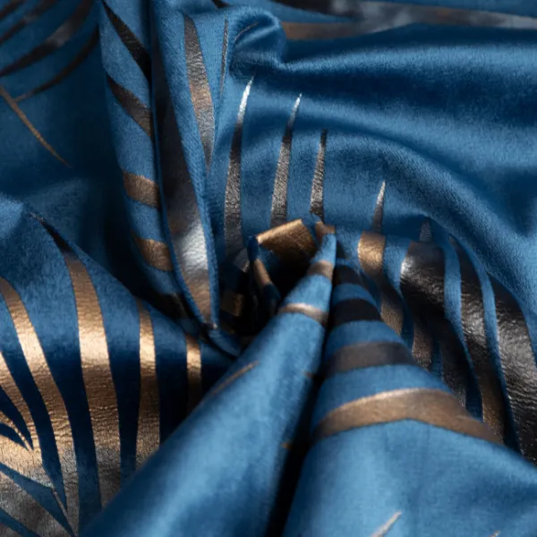 Hotový záves GLORIA 2 granátový / šampanské - na priechodkách
