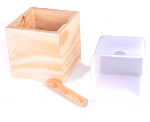 JoeFrex odklepávač na kávu, hranatý, prírodné drevo