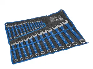 Očkoploché kľúče s pogumovanou rukoväťou AntiSlip 6-36mm, sada 25 ks, Geko G11143