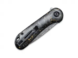 Civivi Elementum C907C-DS1 Golden Shred Carbon Fiber Damascus