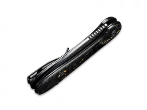 Civivi Elementum C907C-DS1 Golden Shred Carbon Fiber Damascus