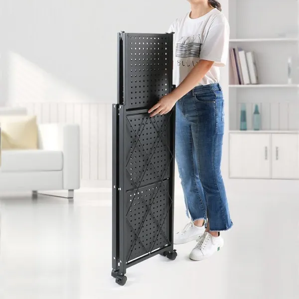 TP Living Skladací regál AZIONE 72x127 cm čierny