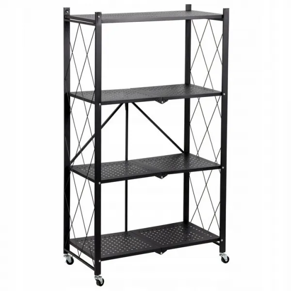 TP Living Skladací regál AZIONE 72x127 cm čierny