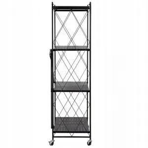 TP Living Skladací regál AZIONE 72x127 cm čierny