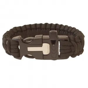Highlander Paracord - trojzubec, píšťalka, křesadlo olivovo zelená
