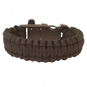 Highlander Paracord - trojzubec, píšťalka, křesadlo olivovo zelená
