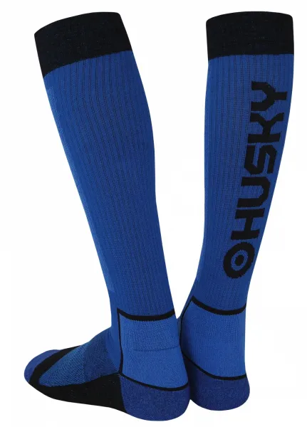 HUSKY Snow Wool socks blue/black