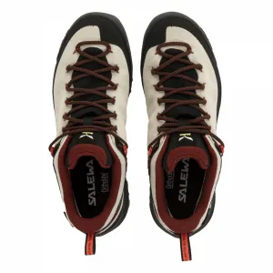 Dámska nízka turistická celokožená obuv SALEWA Wildfire Leather GTX W black fluo coral