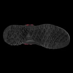 Dámska nízka turistická celokožená obuv SALEWA Wildfire Leather GTX W black fluo coral
