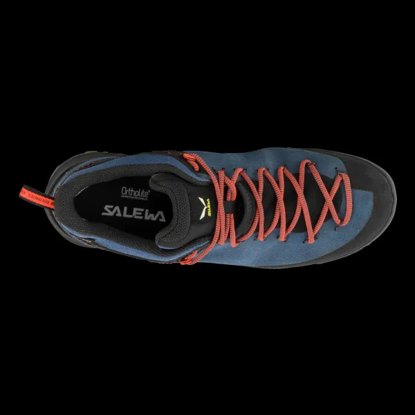 Pánska nízka turistická celokožená obuv SALEWA Wildfire Leather GTX M dark denim black