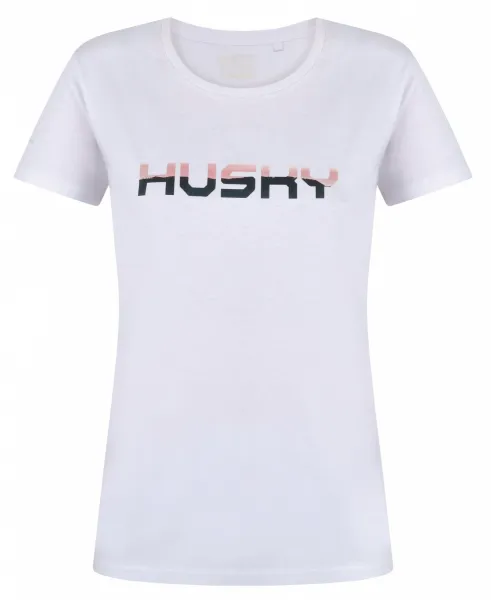 Women's cotton T-shirt HUSKY Tee Wild L white