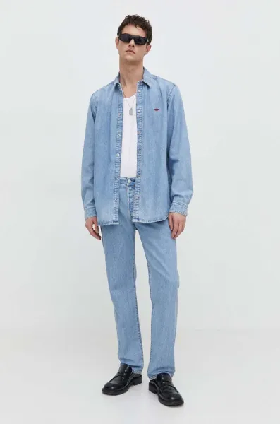 Rifľová košeľa Diesel D-SIMPLY CAMICIA