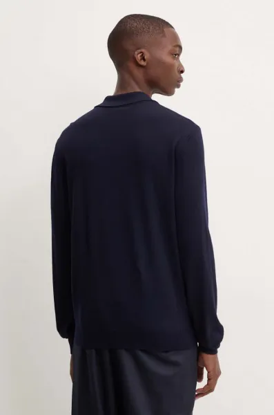 Vlnený sveter A.P.C. polo jacob logo