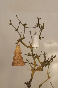 Vianočná dekorácia ferm LIVING Bell Ceramic Ornaments 2-pak
