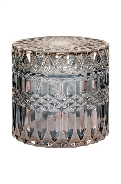 Sada skladovacích nádob s vekom House Nordic Jars In Smoked Glas 2-pak