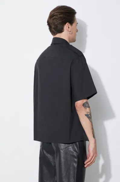 Košeľa Neil Barrett Loose Military Police Detail Short Sleeve Shirt