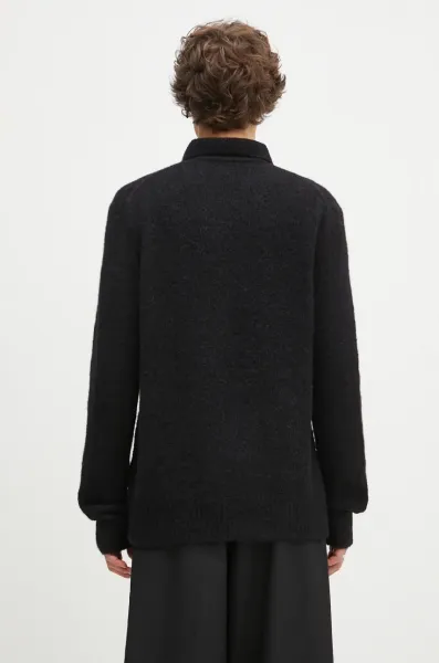 Vlnený sveter Norse Projects Rasmus Relaxed Brushed Polo