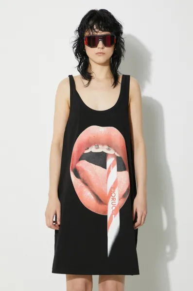 Bavlnené šaty Fiorucci Mouth Print Tank Dress