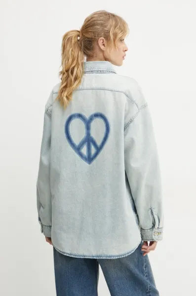Rifľová bunda Moschino Jeans