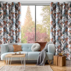 Hotový záves MARILA oceľový - na priechodkách