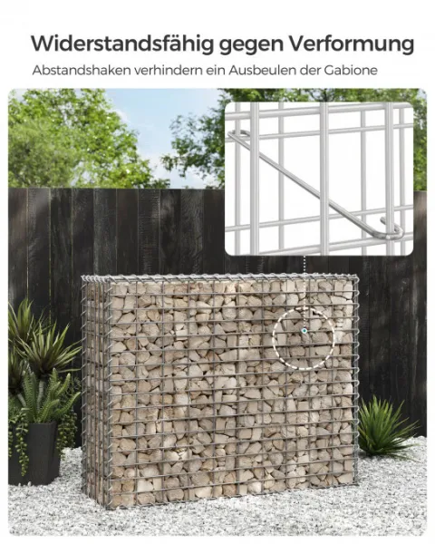 Gabiónové koše 4ks 100 x 80 x 30 cm, GGB483V1