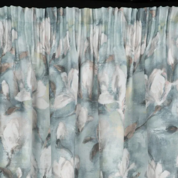 Hotový záves GRACJA oceľový - na páske