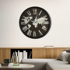 ArtFir Nástenné hodiny 62 | čierna 60 cm