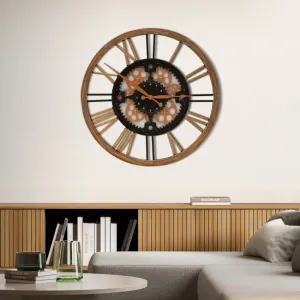 ArtFir Nástenné hodiny 63 | čierna 50 cm