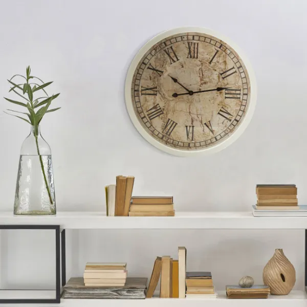 ArtFir Nástenné hodiny 67 | béžová 40 cm