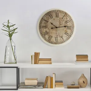 ArtFir Nástenné hodiny 67 | béžová 40 cm