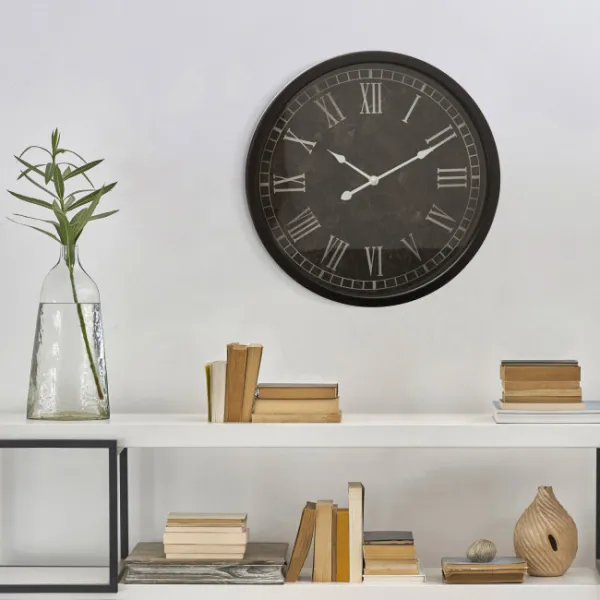 ArtFir Nástenné hodiny 68 | čierna 40 cm