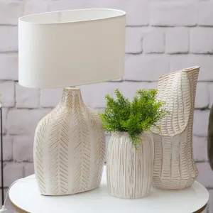 Dekoratívna lampa LIZA 01 krémová