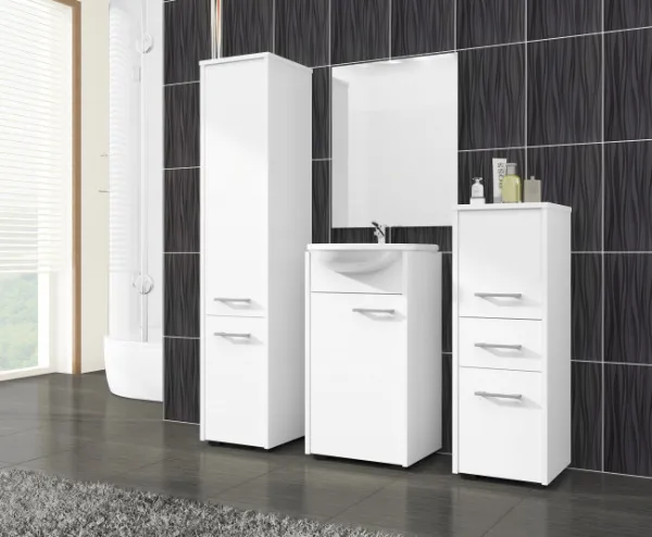 Ak furniture Kúpeľňová skrinka Fin I 30 cm biela