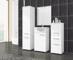 Ak furniture Kúpeľňová skrinka Fin I 30 cm biela