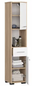 Ak furniture Kúpeľňová skrinka Fin II 30 cm sonoma/biela