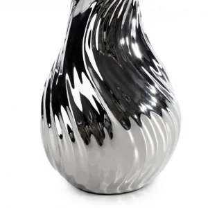 ArtFir Stolná lampa REINA 01 | biela/strieborná 27 x 31 cm