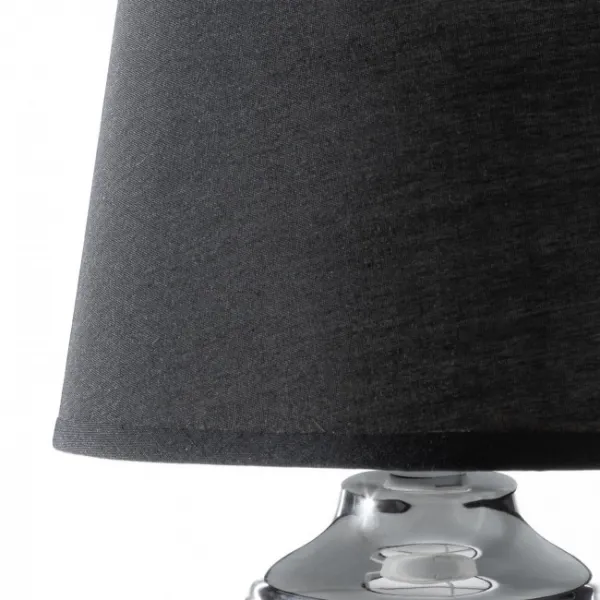 ArtFir Stolná lampa AMELA 01 | čierna/strieborná 19 x 25 cm