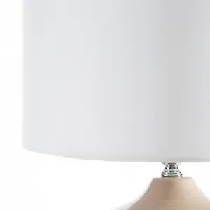 ArtFir Stolná lampa KAYA 01 | biela/krémová 30 x 32 cm