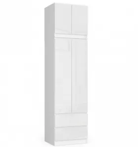 Ak furniture Nadstavec na skrinku Star 60 cm biely lesk