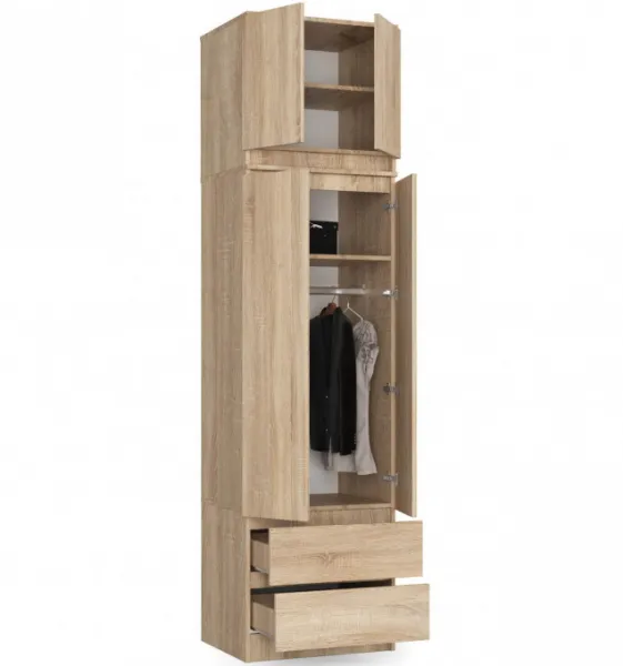 Ak furniture Šatník s nadstavcom STAR 234 cm