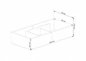 Ak furniture Posteľ CLP 90x200 cm s roštom biela