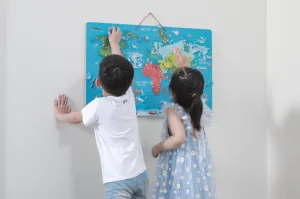 Magnetická tabuľa 2v1 Viga 44508 mapa sveta