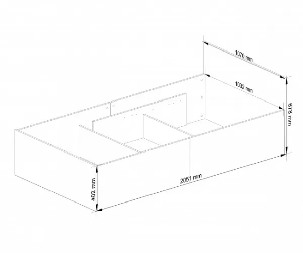 Ak furniture Posteľ CLP 100x200 cm s roštom dub sonoma