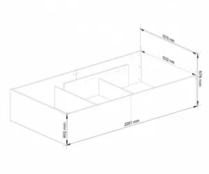 Ak furniture Posteľ CLP 100x200 cm s roštom dub sonoma