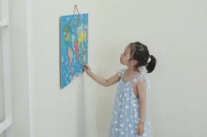 Magnetická tabuľa 2v1 Viga 44508 mapa sveta