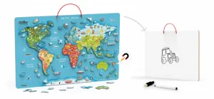 Magnetická tabuľa 2v1 Viga 44508 mapa sveta