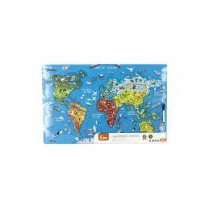 Magnetická tabuľa 2v1 Viga 44508 mapa sveta