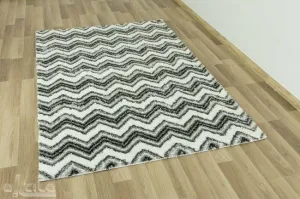 Koberec Onyx 5172 Cik cak bielý