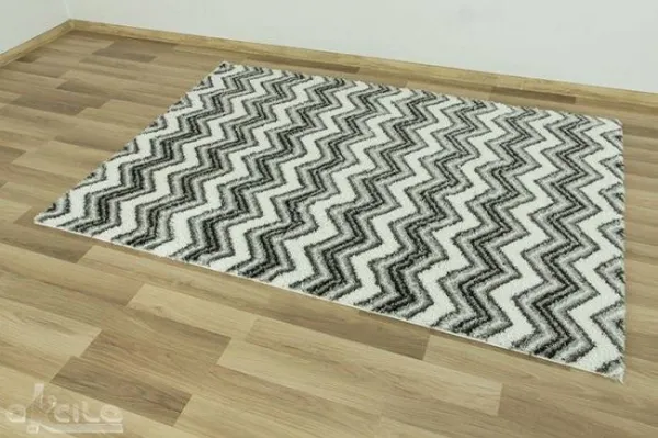 Koberec Onyx 5172 Cik cak bielý